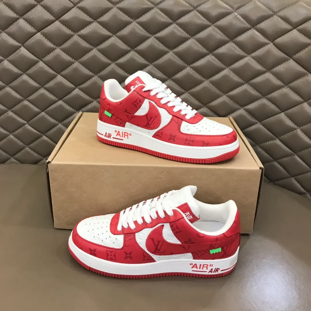 Men's shoes 💰p420 "*OUIS *UITTO*" x OFF-WHITE x Nike tripartite collaboration! Trendy and cool men's casual sports shoes with unrivaled color matching. The design idea basically continues the style of THE TEN. The Swoosh line and tongue label have a very familiar visual effect and are both fashionable and trendy! A must-have for fashionistas! The effect on your feet is absolutely stunning! Size: 38-45